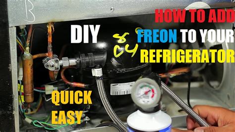 adding freon to fridge|How to Add Freon to a Refrigerator and Extend Its Lifespan